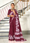 Tew Mulmul Cotton Fancy Printed Sarees Wholesale Market In Surat With Price